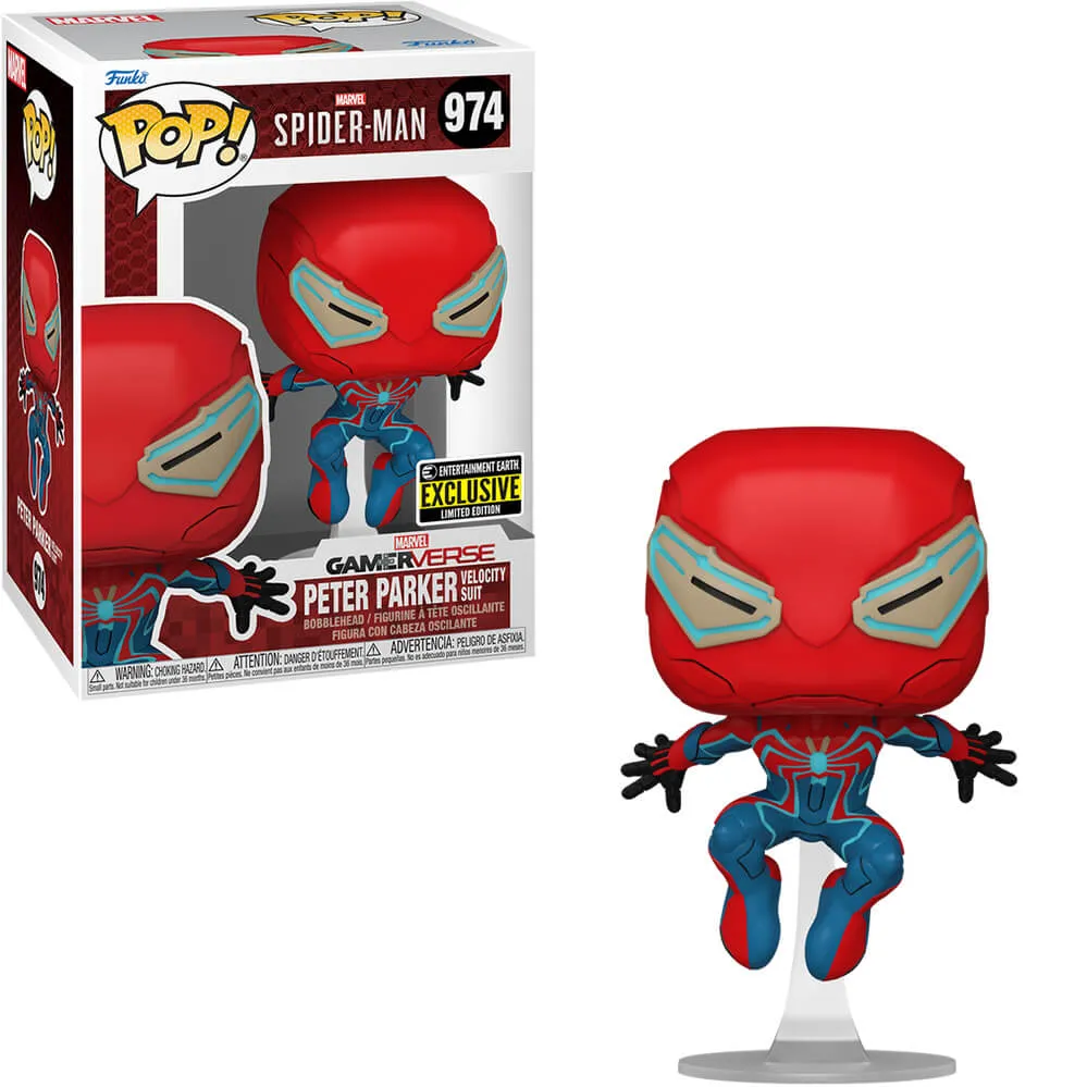 Funko Pop! Super Heroes: Marvel - Spider-Man - Peter Parker Velocity Suit (Exclusive)