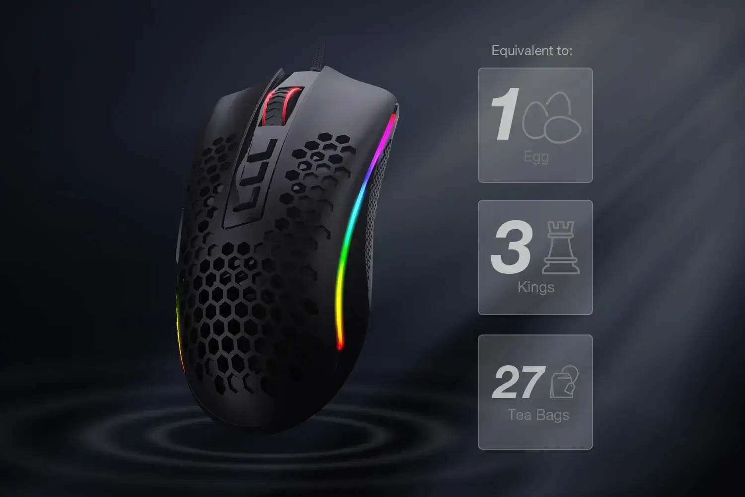 Redragon M808 Storm Lightweight RGB Gaming Mouse