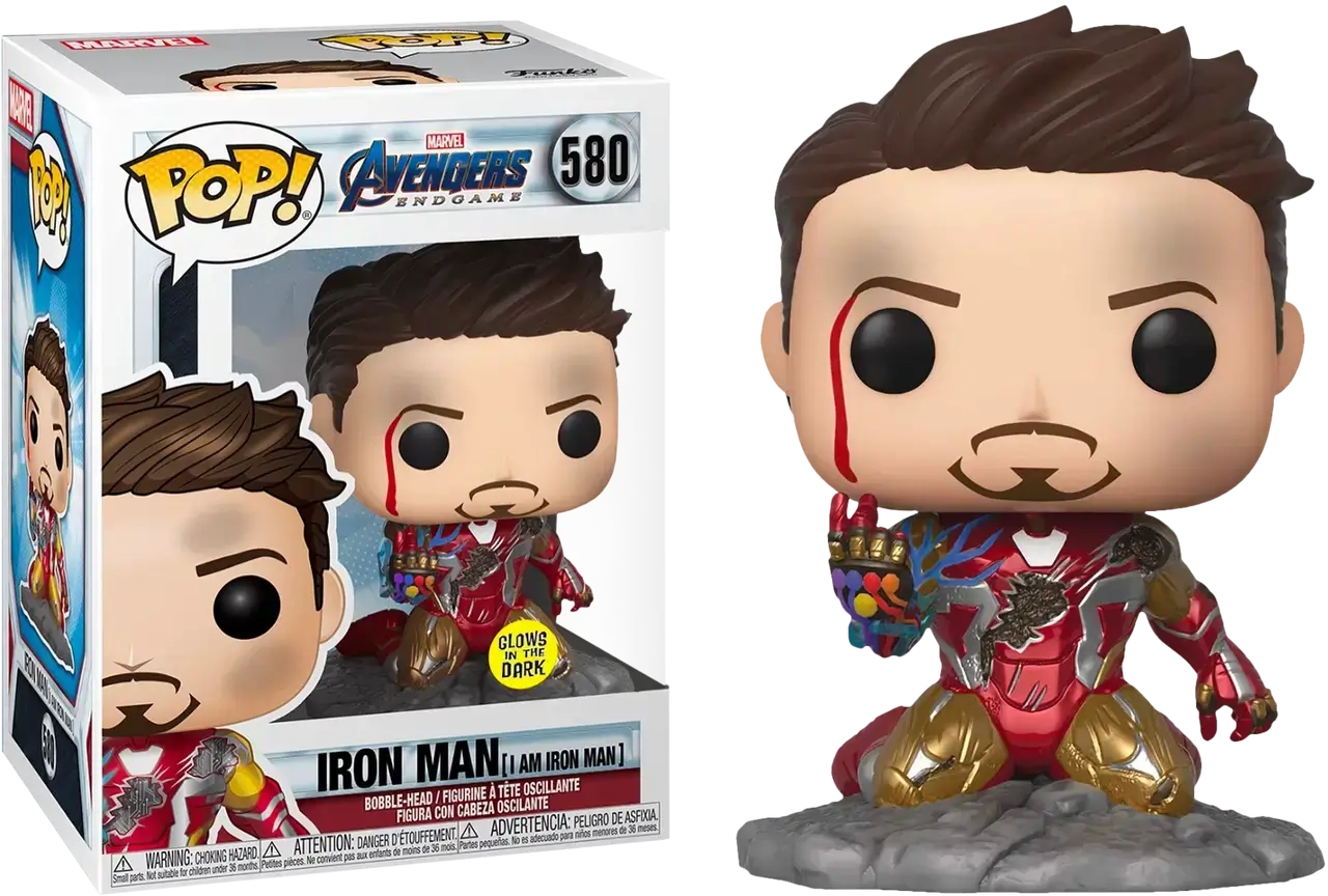 Funko Pop! Marvel: Avengers Endgame - I Am Iron Man (Glows in the Dark) (580)  for sale in Emirates from Games2all