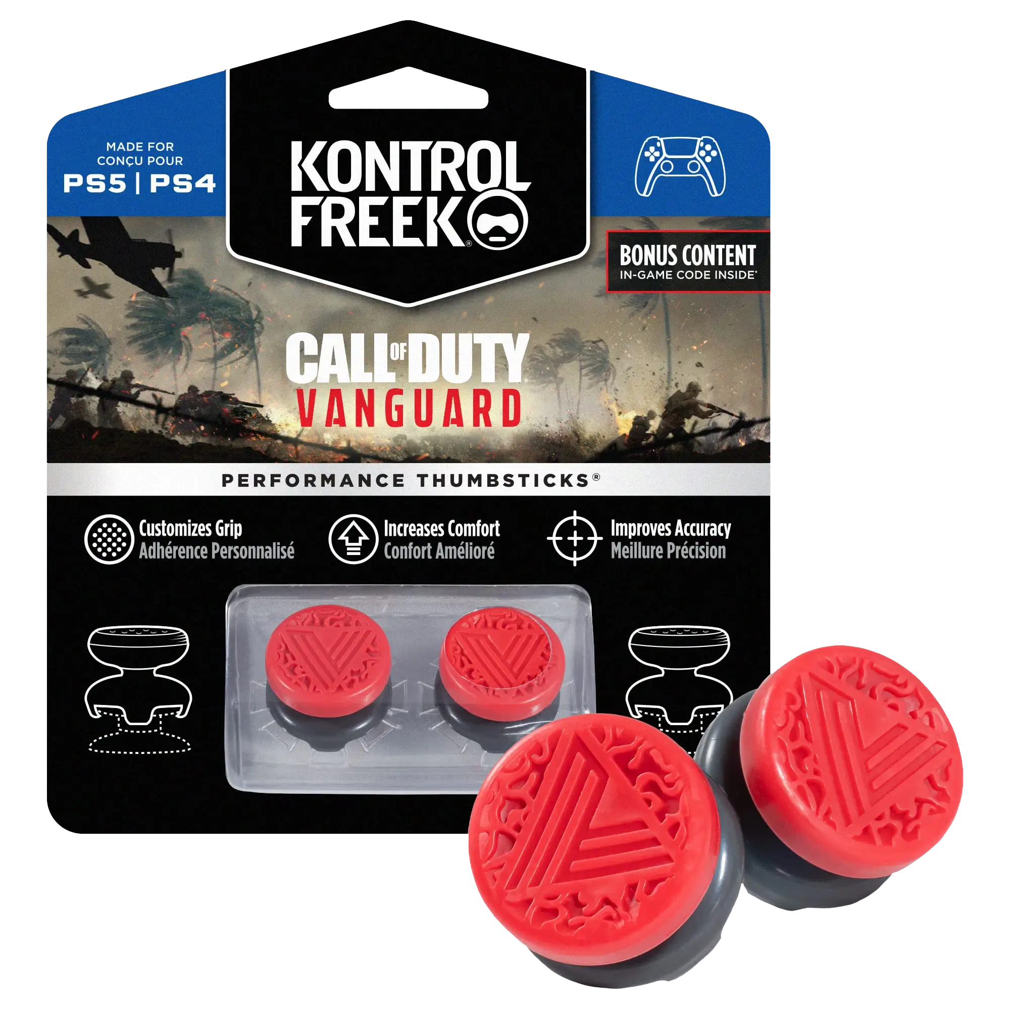 Call of Duty (COD): Vanguard Analog Freek and Grips for PS5 and PS4- Red  for sale in Emirates from Games2all