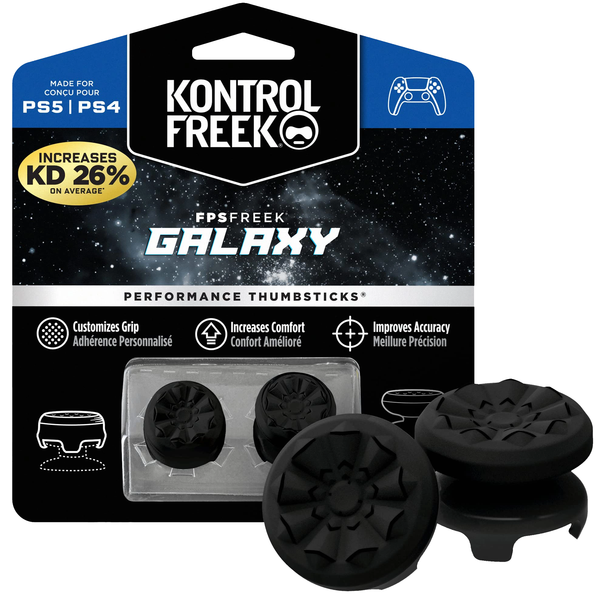 FPS Galaxy Analog Freek and Grips for PS5 and PS4- Black  for sale in Emirates from Games2all