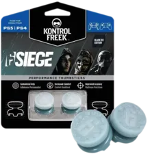 Six (6) Siege Analog Freek and Grips for PS5 and PS4- Blue (Black Ice)  for sale in Emirates from Games2all