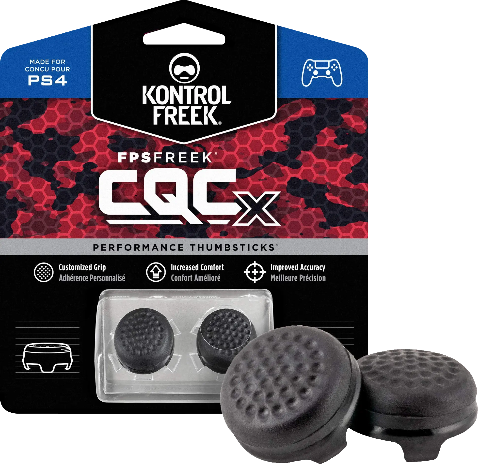 FPS CQCX Analog Freek and Grips for PS5 and PS4- Black  for sale in Emirates from Games2all