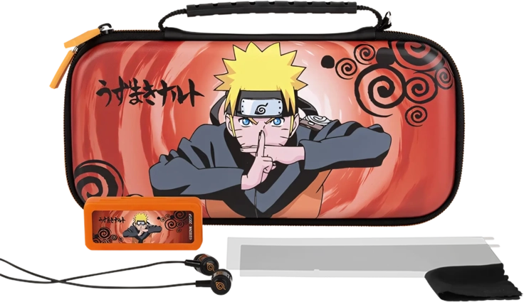 Konix Naruto Starter Kit Jutsu Switch Travel Case for Nintendo Switch