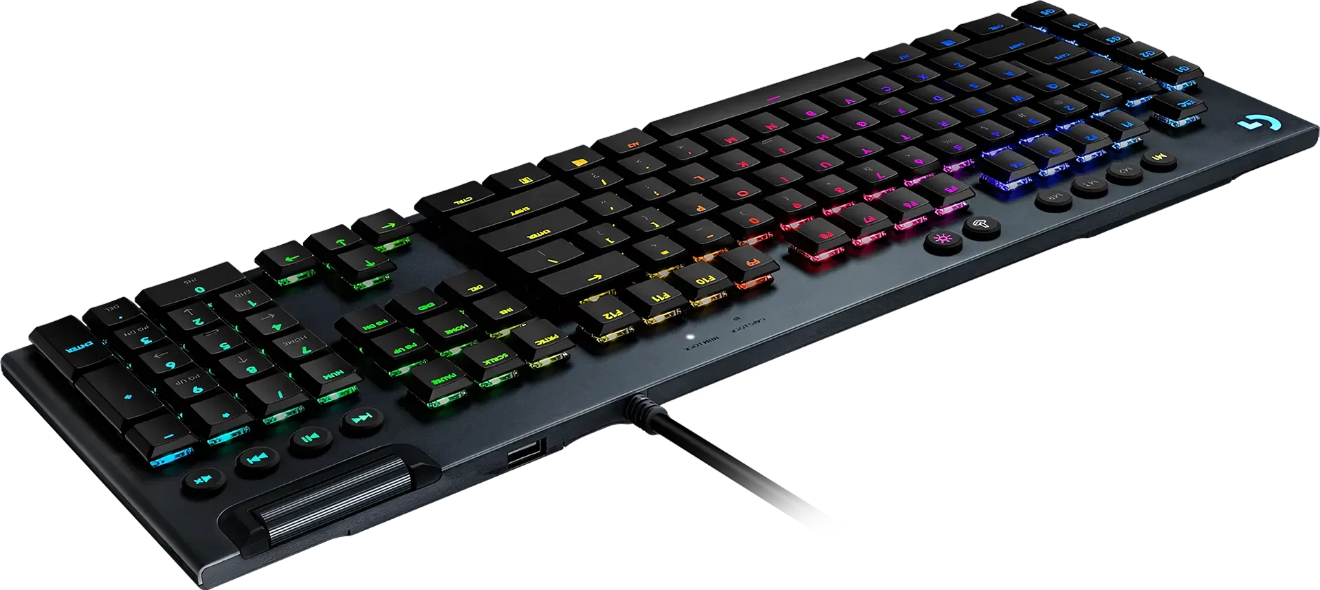 Logitech G815 LIGHTSYNC RGB Wired Mechanical Clicky Gaming Keyboard - Black  for sale in Emirates from Games2all