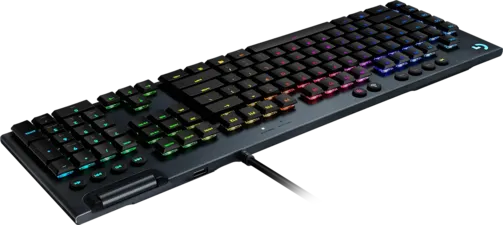 Logitech G815 LIGHTSYNC RGB Wired Mechanical Clicky Gaming Keyboard - Black