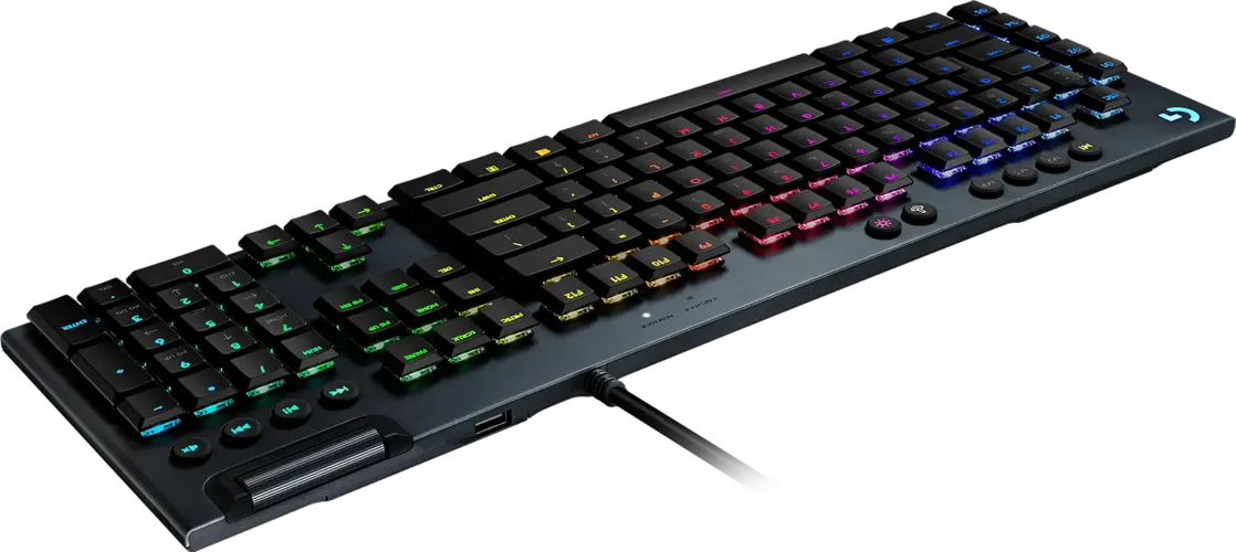 Logitech G815 LIGHTSYNC RGB Wired Mechanical Clicky Gaming Keyboard - Black