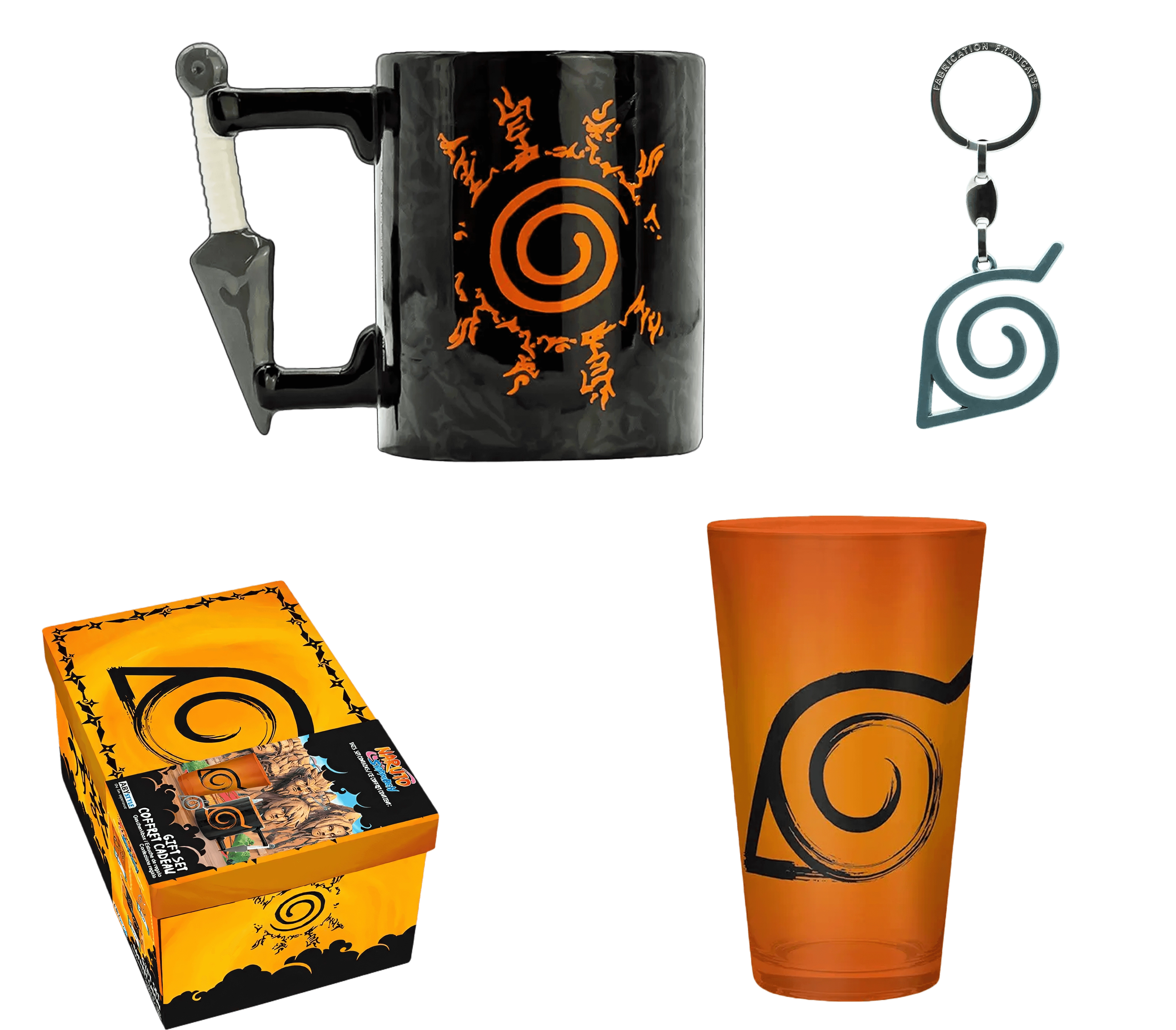 Naruto Shippuden Premium Box Large Glass + Keychain + 3D Mug  for sale in Emirates from Games2all