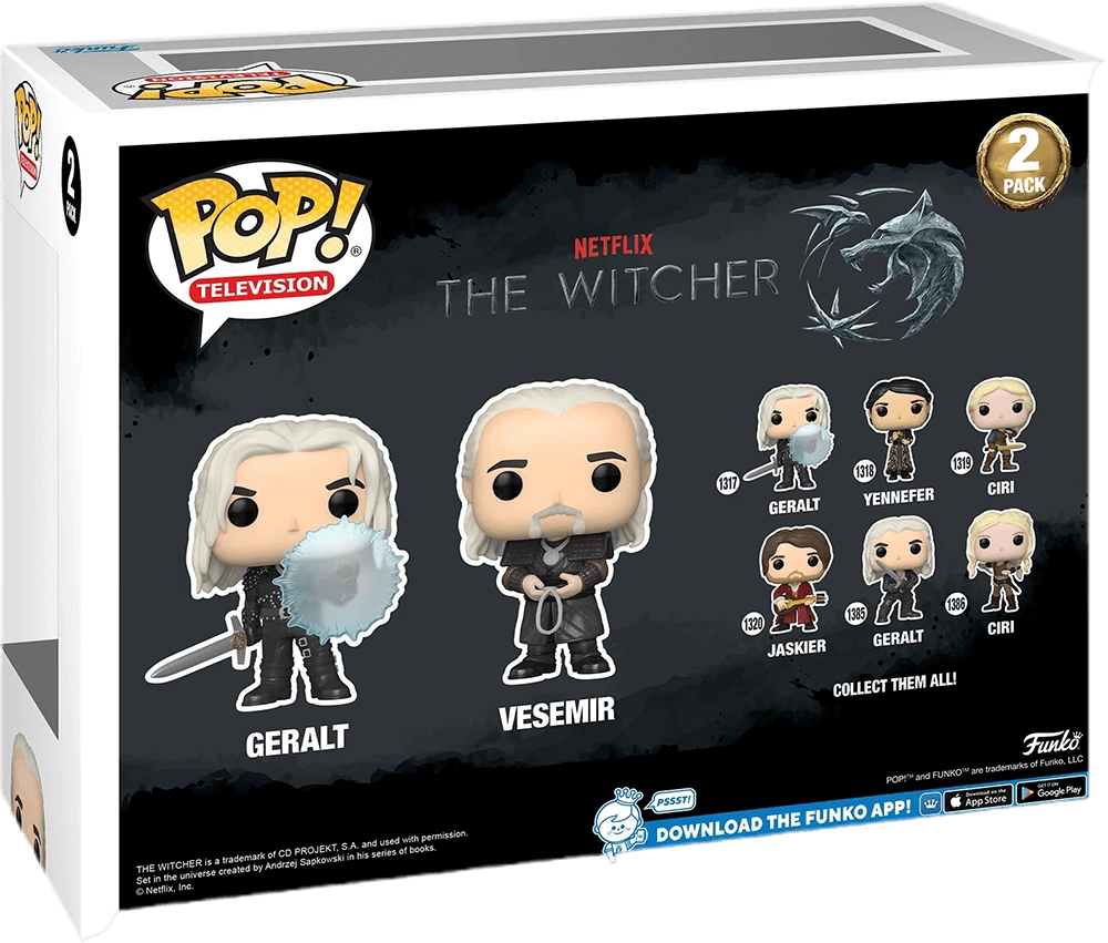 Funko Pop The Witcher S2 - Geralt and Vesemir 2-Pack (Exc)  for sale in Emirates from Games2all