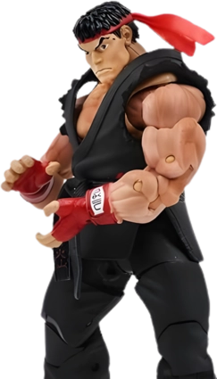 Street Fighter Ryu Alternate Costume Black - Action Figure