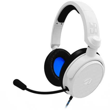 STEALTH C6-100 Wired Gaming headset - White & Blue Over Ear