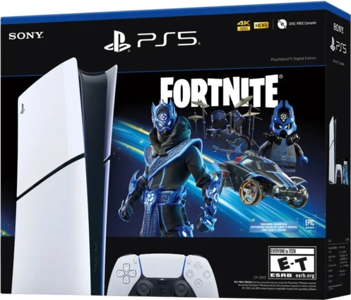 Sony PlayStation 5 Slim Console with Fortnite (Digital Edition) - 1TB - 1Y Warranty