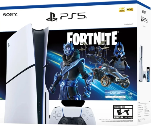 Sony PlayStation 5 Slim Console with Fortnite (Disc Edition) - 1TB - 1Y Warranty