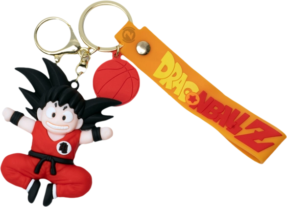 DragonBall Z - Goku Jumping with Red Suit & Black Hair - Keychain Medal