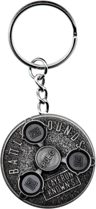 pubg silver pan - Rotating Keychain Medal