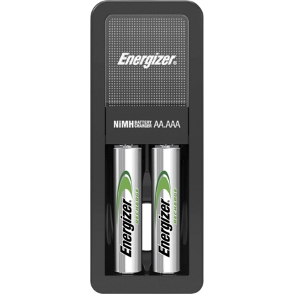 One Energizer Charger + 2 AAA Energizer Rechargeable Batteries (1.2V)