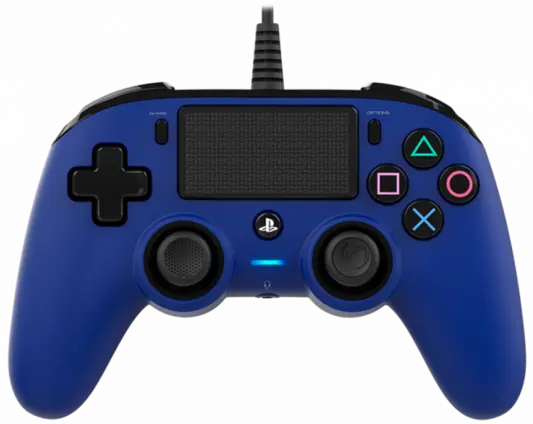 Nacon Wired Compact PS4 Controller - Blue - Open Sealed