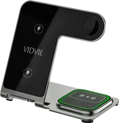 VIDVIE 3 IN 1 Wireless Charging Station