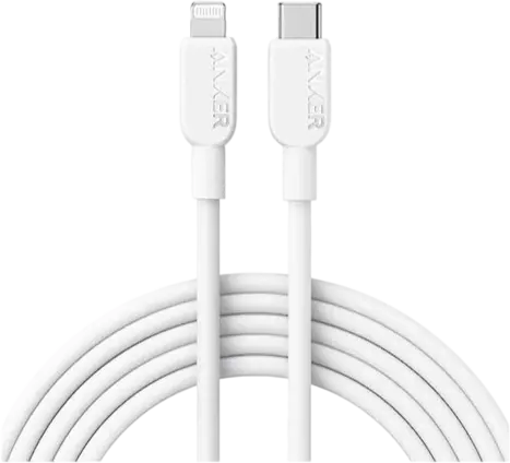 Anker 310 Type-C to Lightning Cable (3ft Braided) - White