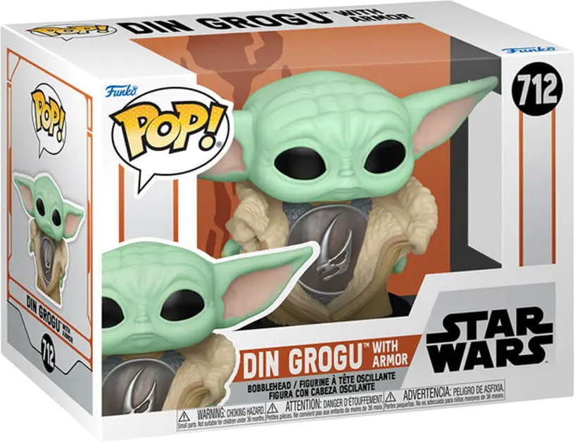 Funko Pop! Movies: Star Wars: The Mandalorian S10 - Din Grogu With Armor (Baby Yoda)   for sale in Emirates from Games2all