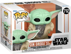 Funko Pop! Movies: Star Wars: The Mandalorian S10 - Din Grogu With Armor (Baby Yoda)   for sale in Emirates from Games2all