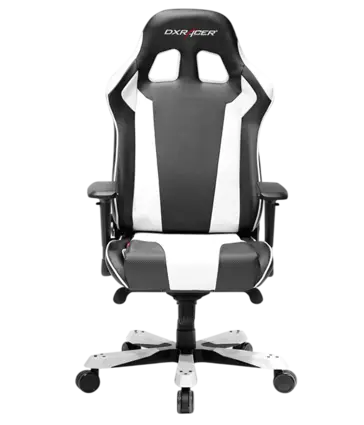 DXRacer King Series OH/KS06/NW Gaming Chair - Black and White  