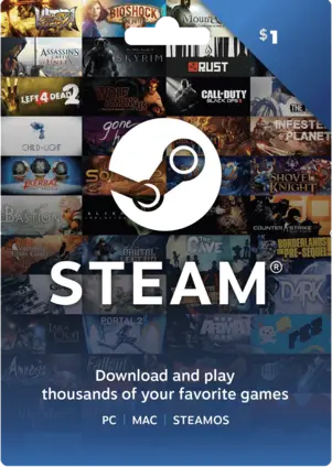 Steam Gift Card USA 1 USD Steam Key