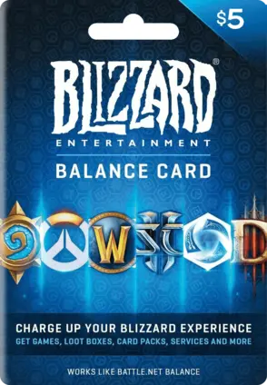  Blizzard gift card $5 USA