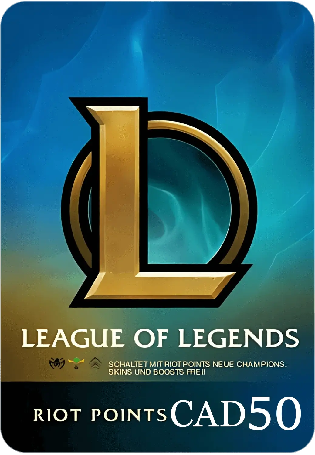 League of Legends (LoL) Gift Card - 50 CAD Canada  for sale in Emirates from Games2all