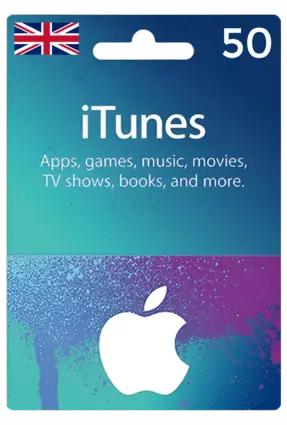 Apple iTunes Gift Card United Kingdom 50 GBP UK iTunes	