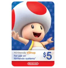 Nintendo E-Shop 5$ USA