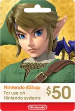Nintendo E-Shop $50 Card - USA