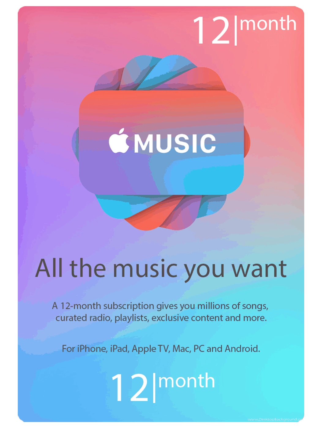 Apple Music 12 Months subscription USA  for sale in Emirates from Games2all