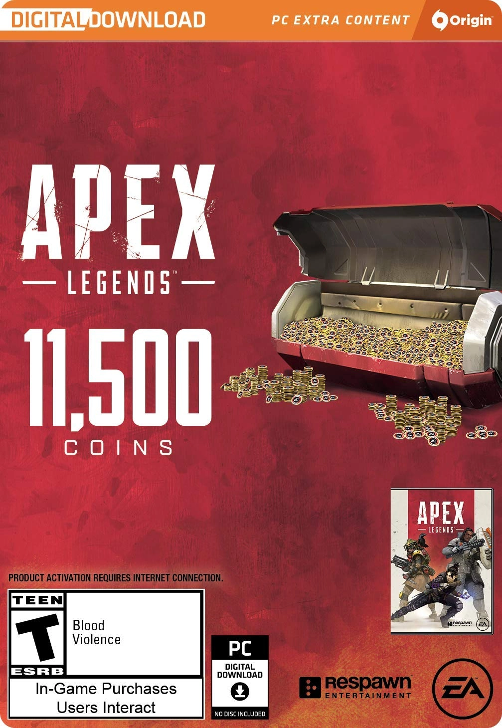 Apex Legends 11500 Coins PC Origin  for sale in Emirates from Games2all