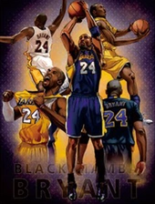 Kobe Bryant NBA 3D Football Poster  for sale in Emirates from Games2all