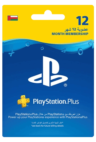 Oman PlayStation Plus 12 Months Membership  for sale in Emirates from Games2all