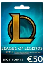 League of Legends 50 EUR EU WEST Prepaid CD Key