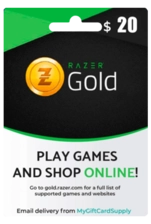 Razer Gold 20$ USA Gift Card