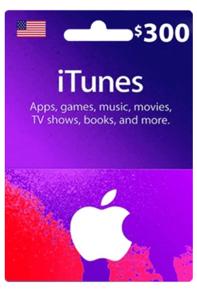 Apple iTunes Gift Card USA $300