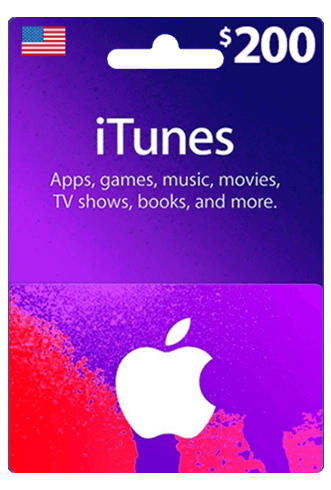 Apple iTunes Gift Card USA $200  for sale in Emirates from Games2all