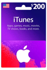 Apple iTunes Gift Card USA $200 -  for sale in Emirates from Games2all