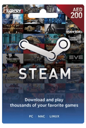 Steam Wallet Gift Card UAE 200 AED