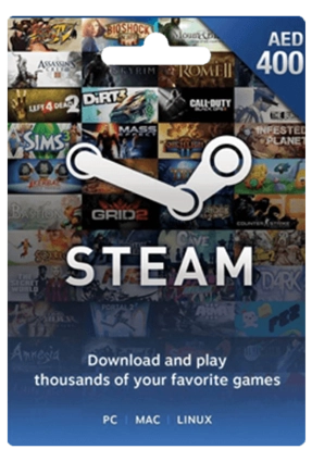 Steam Wallet Gift Card UAE 400 AED