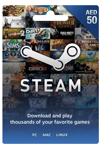 Steam Wallet Gift Card UAE 50 AED  for sale in Emirates from Games2all