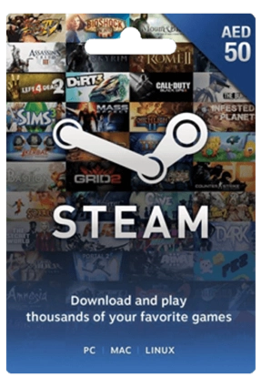 Steam Wallet Gift Card UAE 50 AED