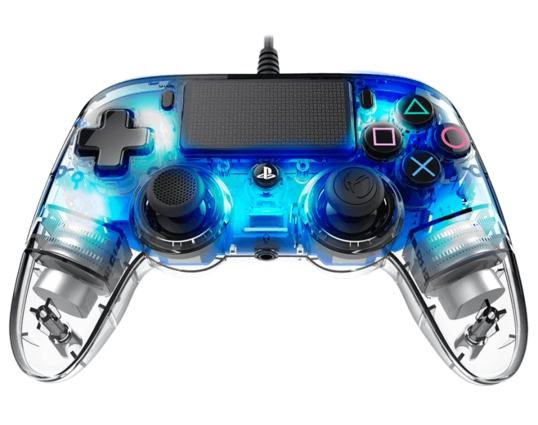 Nacon Wired Illuminated Compact PS4 Controller - Blue