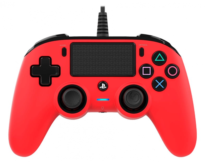 Nacon Wired Compact PS4 Controller - Red  for sale in Emirates from Games2all