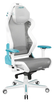 DXRacer Air  Gaming Chair Modular Office Chair - White & Cyan