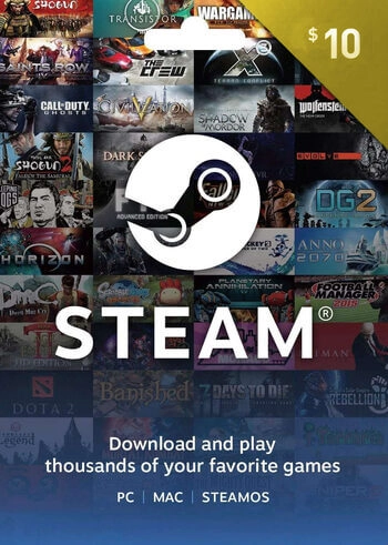 Steam gift card 10$ global Except ( USA - Turkey )  for sale in Emirates from Games2all