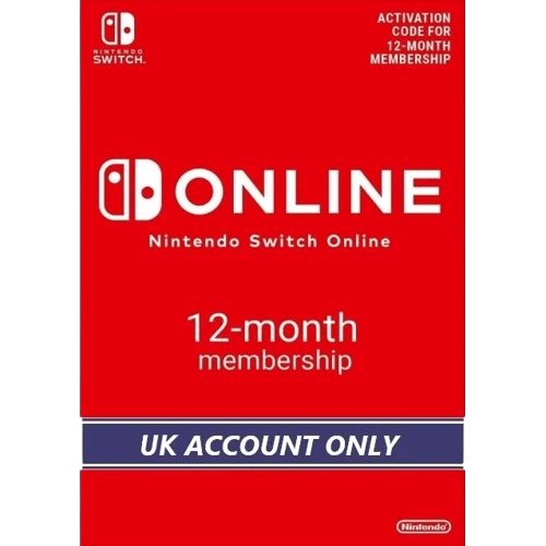 Nintendo E-shop Online Membership 12 Months UK  for sale in Emirates from Games2all